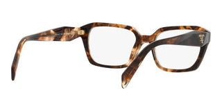 Prada PR 14ZV women Havana Squared Eyeglasses