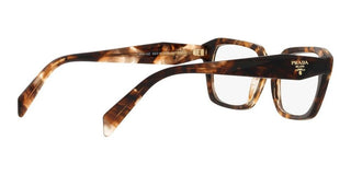 Prada PR 14ZV women Havana Squared Eyeglasses