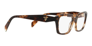 Prada PR 14ZV women Havana Squared Eyeglasses