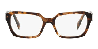 Prada PR 14ZV women Havana Squared Eyeglasses