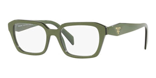 Prada PR 14ZV women Green Squared Eyeglasses