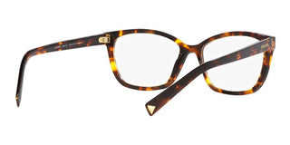 Prada PR 15ZV women Havana Geometric Eyeglasses