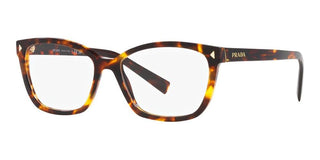 Prada PR 15ZV women Havana Geometric Eyeglasses