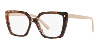 Prada PR 16ZV women Havana Butterfly Eyeglasses