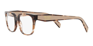 Prada PR 17ZV women Havana Squared Eyeglasses