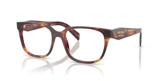 Prada PR 17ZV women Havana Squared Eyeglasses