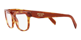 Prada PR 17ZV women Havana Squared Eyeglasses