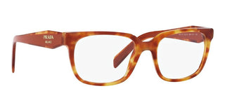 Prada PR 17ZV women Havana Squared Eyeglasses