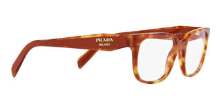 Prada PR 17ZV women Havana Squared Eyeglasses