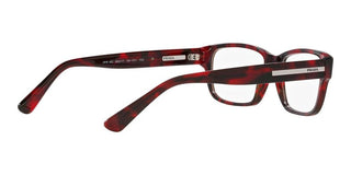 Prada PR 18ZV men Havana Geometric Eyeglasses