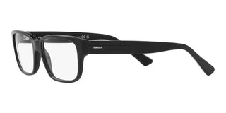 Prada PR 18ZV men Black Geometric Eyeglasses