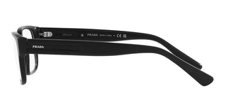 Prada PR 18ZV men Black Geometric Eyeglasses