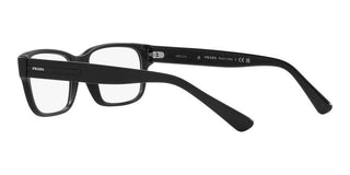 Prada PR 18ZV men Black Geometric Eyeglasses