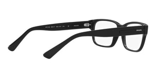 Prada PR 18ZV men Black Geometric Eyeglasses