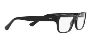 Prada PR 18ZV men Black Geometric Eyeglasses