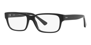 Prada PR 18ZV men Black Geometric Eyeglasses