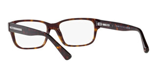 Prada PR 18ZV men Havana Geometric Eyeglasses