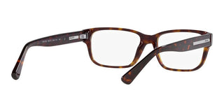 Prada PR 18ZV men Havana Geometric Eyeglasses