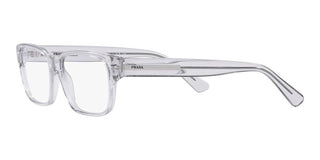 Prada PR 18ZV men Grey Geometric Eyeglasses