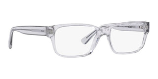 Prada PR 18ZV men Grey Geometric Eyeglasses