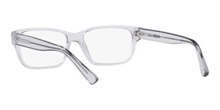 Prada PR 18ZV men Grey Geometric Eyeglasses