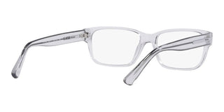 Prada PR 18ZV men Grey Geometric Eyeglasses