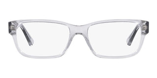 Prada PR 18ZV men Grey Geometric Eyeglasses