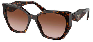 Prada PR 19ZS women Havana Geometric Sunglasses