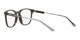 Prada PR 19ZV men Brown Geometric Eyeglasses