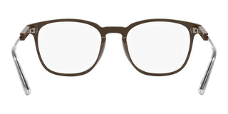 Prada PR 19ZV men Brown Geometric Eyeglasses