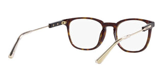 Prada PR 19ZV men Havana Geometric Eyeglasses