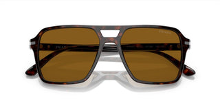 Prada PR 20YS men Brown Pilot Sunglasses