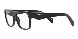 Prada PR 22ZV men Black Geometric Eyeglasses