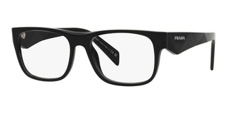 Prada PR 22ZV men Black Geometric Eyeglasses