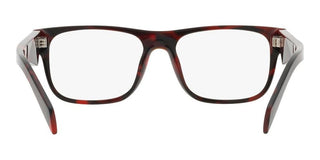 Prada PR 22ZV men Havana Geometric Eyeglasses