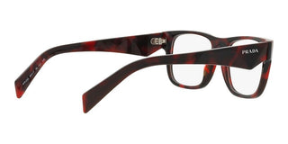 Prada PR 22ZV men Havana Geometric Eyeglasses