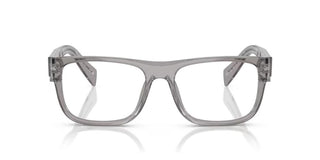 Prada PR 22ZV men Grey Geometric Eyeglasses