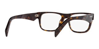 Prada PR 22ZV men Havana Geometric Eyeglasses