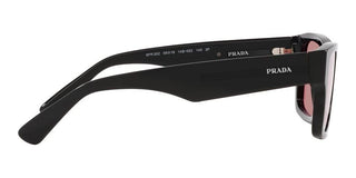 Prada PR 25ZS men Black Rectangle Sunglasses