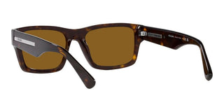 Prada PR 25ZS men Havana Rectangle Sunglasses