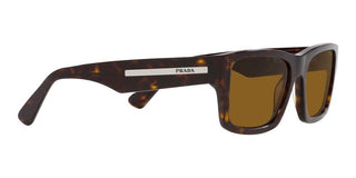 Prada PR 25ZS men Havana Rectangle Sunglasses