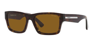 Prada PR 25ZS men Havana Rectangle Sunglasses