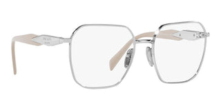 Prada PR 56ZV women Silver Squared Eyeglasses