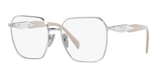 Prada PR 56ZV women Silver Squared Eyeglasses