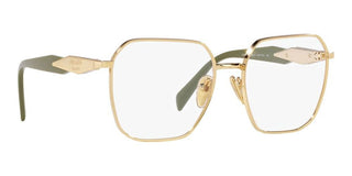 Prada PR 56ZV women Gold Squared Eyeglasses