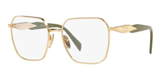 Prada PR 56ZV women Gold Squared Eyeglasses