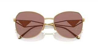 Prada PR 57YS women Gold Geometric Sunglasses