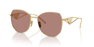 Prada PR 57YS women Gold Geometric Sunglasses