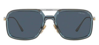 Prada PR 57ZS men Grey Geometric Sunglasses