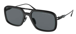 Prada PR 57ZS men Black Geometric Sunglasses